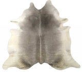 6.5' Grey Brazilian Natural Cowhide Area Rug - Homeroots - Flyclothing LLC