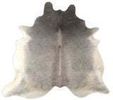 6.5' Grey Brazilian Natural Cowhide Area Rug - Homeroots - Flyclothing LLC