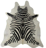 6 Ft Black And White Stenciled Cowhide Rug - Homeroots - Flyclothing LLC