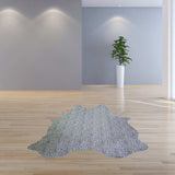 6 Ft Black And White Cheetah Stenciled Cowhide Rug - Homeroots - Flyclothing LLC