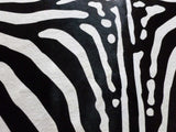 6 Ft Stenciled Reverse Zebra Cowhide Rug - Homeroots - Flyclothing LLC