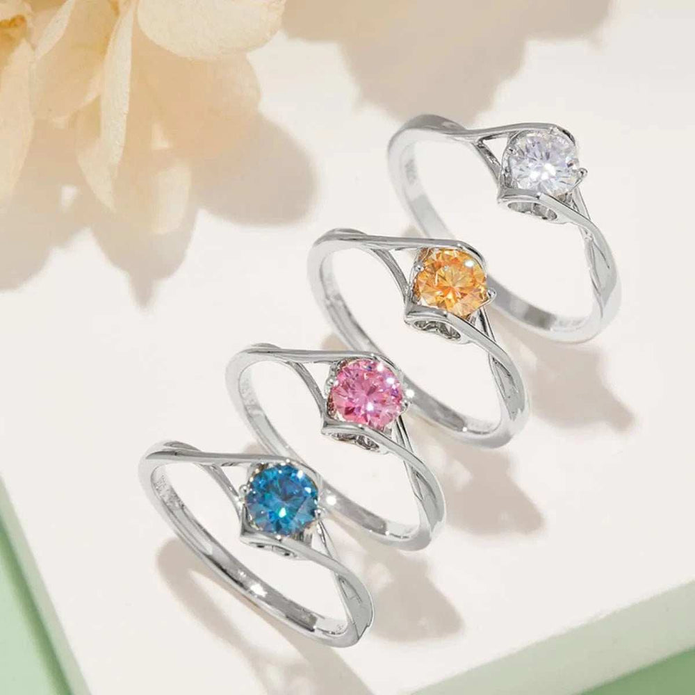 Moissanite 925 Sterling Silver Ring - Trendsi - Flyclothing LLC