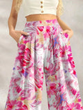 Printed Wide Leg Pants - Trendsi - Flyclothing LLC