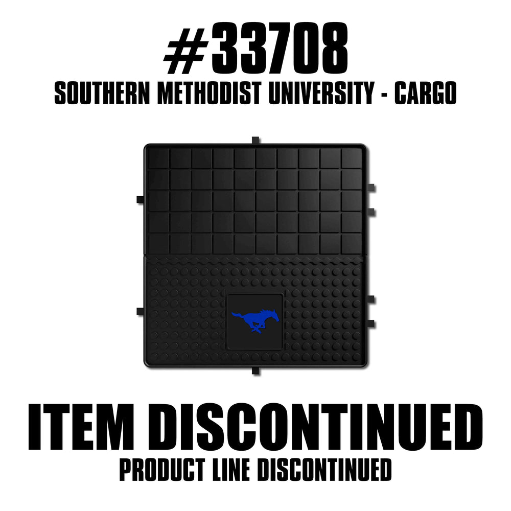 SMU Mustangs Heavy Duty Cargo Mat 31"x31", Blue Mustang - SMU
