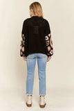 ADORA Multi Color Sleeve Crochet Cardigan - Trendsi - Flyclothing LLC