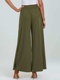 Pocketed Elastic Waist Wide Leg Pants - Trendsi - Flyclothing LLC