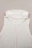 Central Seam Turtleneck Sleeveless Sweater Vest - Trendsi - Flyclothing LLC