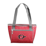 San Diego State Crosshatch 16 Can Cooler Tote - Logo Brands - Flyclothing LLC