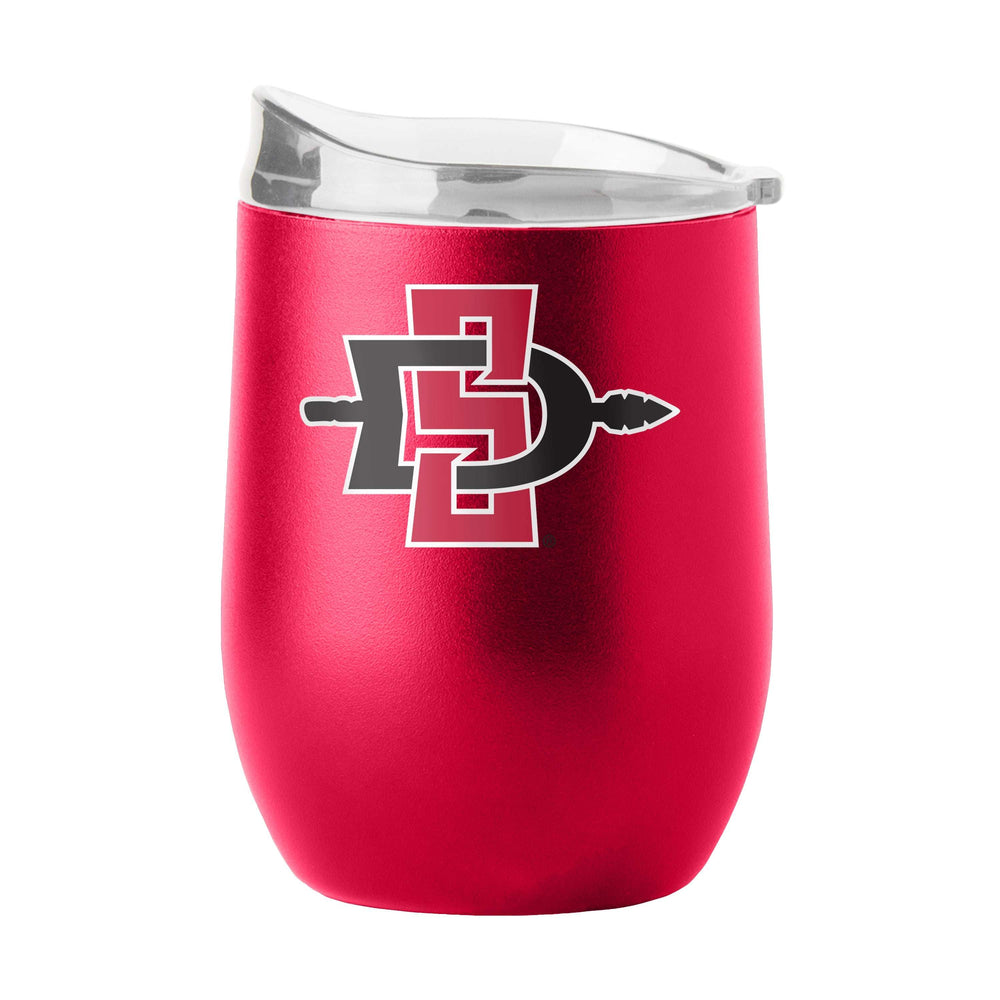 San Diego State 16oz Flipside Powder Coat Curved Bev - Logo Brands - Flyclothing LLC