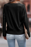 Lace Detail V-Neck Long Sleeve T-Shirt - Trendsi - Flyclothing LLC