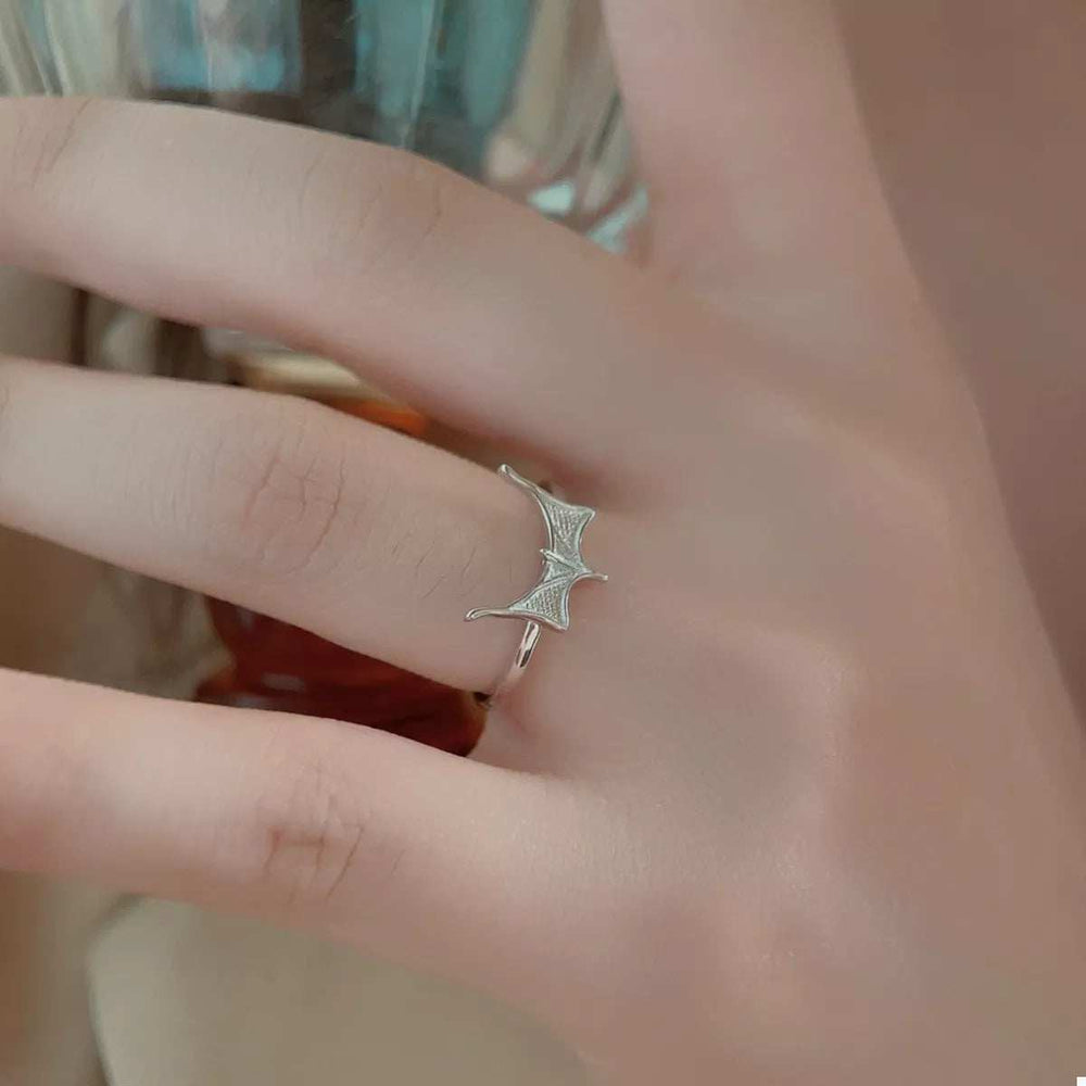 925 Sterling Silver Bat Ring - Trendsi - Flyclothing LLC
