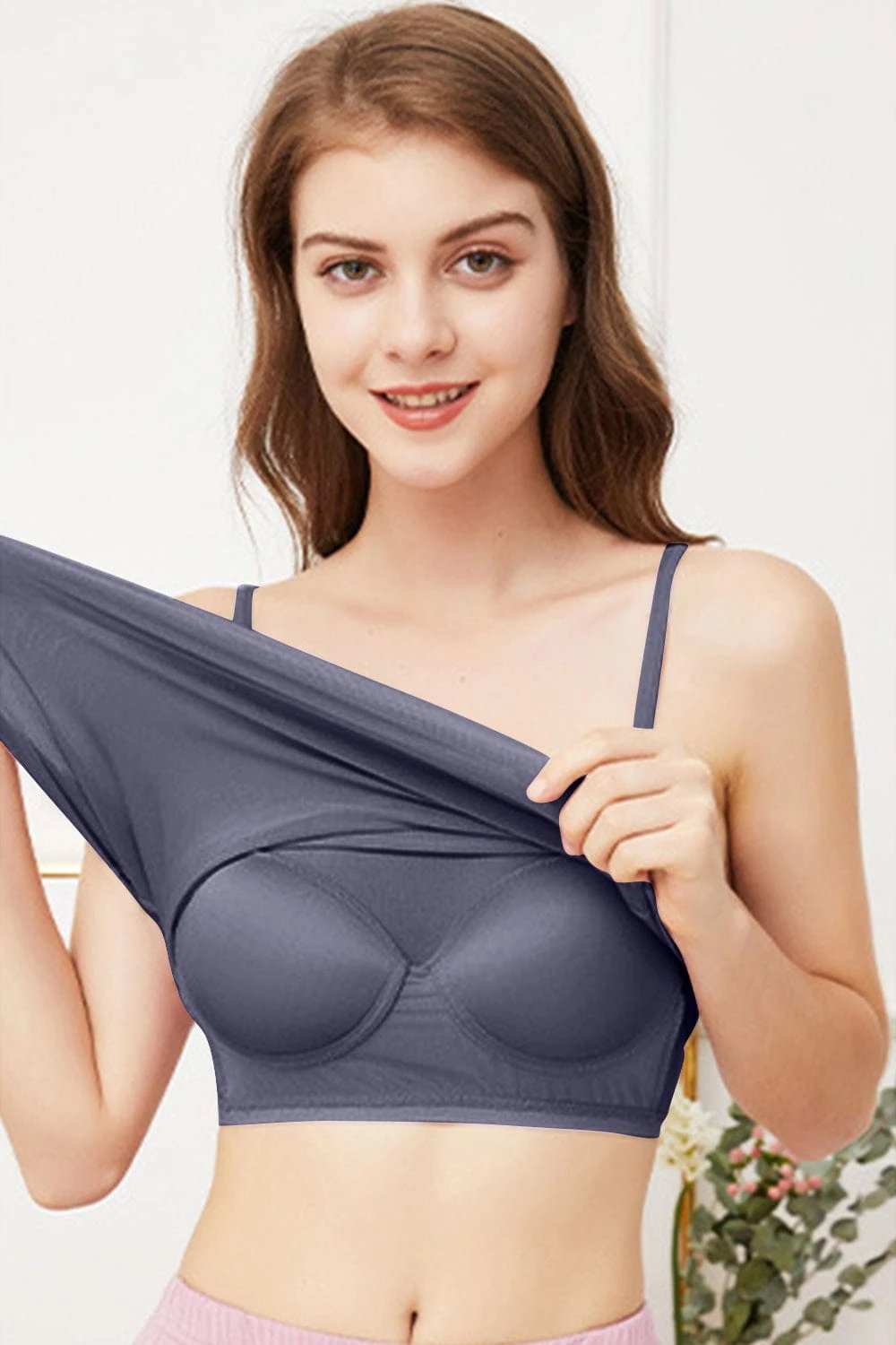 Scoop Neck Cami with Bra - Trendsi - Flyclothing LLC