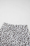 Leopard Frayed Hem Denim Shorts - Trendsi - Flyclothing LLC