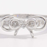 925 Sterling Silver Inlaid Zircon Bow Ring - Trendsi - Flyclothing LLC