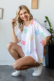HOPELY Full Size Multi Colored Star Print T-Shirt - Trendsi - Flyclothing LLC