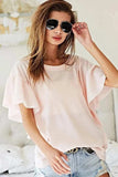 BiBi Thermal Knit with Ruffled Sleeve Top - Trendsi - Flyclothing LLC