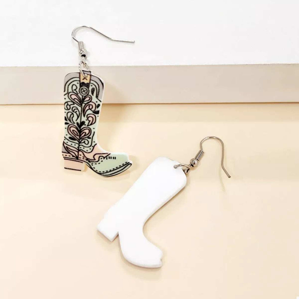 Western Boot Dangle Earrings - Trendsi - Flyclothing LLC