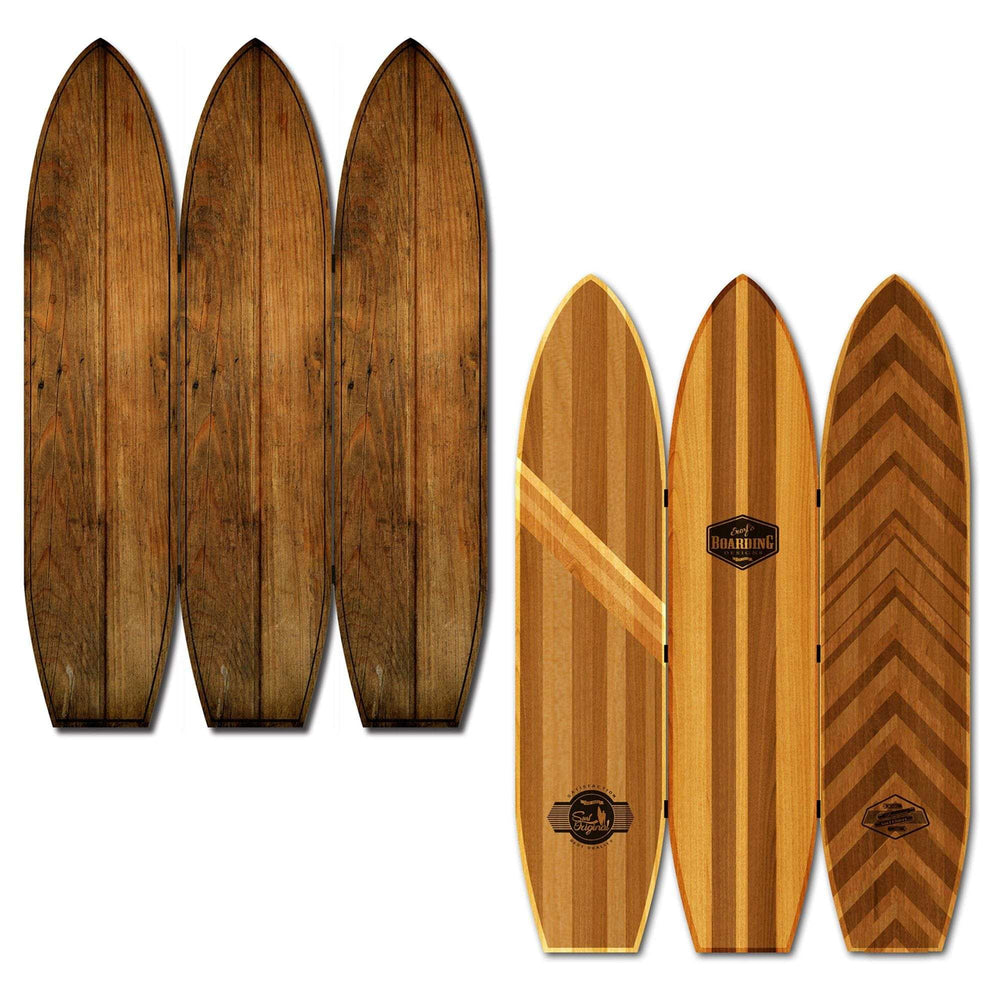 47 X 1 X 71 Brown Wood Coastal Surfboard Screen - Homeroots - Flyclothing LLC