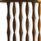 74" Natural Solid Wood Three Panel Screen Room Divider - Homeroots - Flyclothing LLC