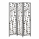 48 X 1 X 71 Gray And Bronze Metal Falling Blooms Screen - Homeroots - Flyclothing LLC