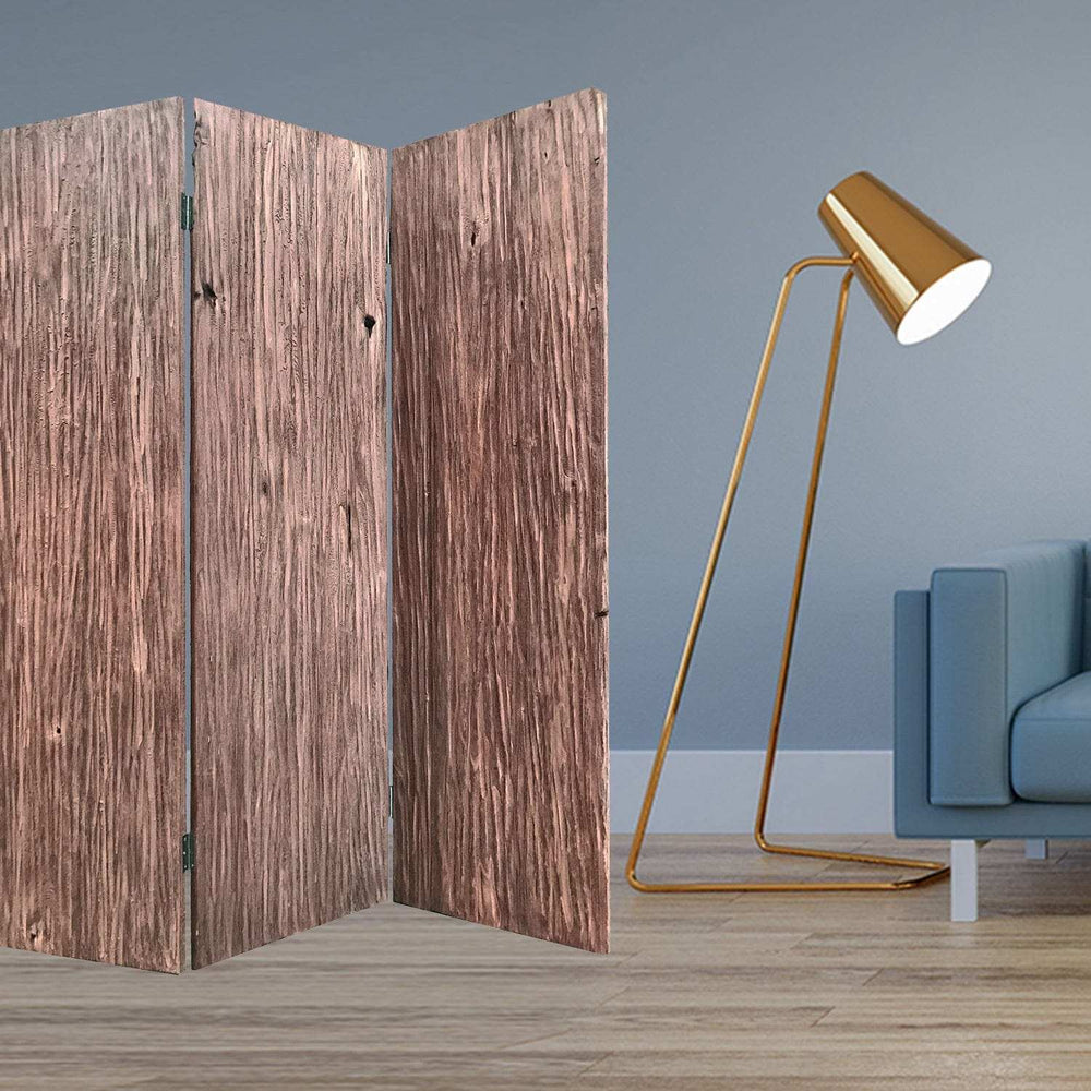 53 X 2 X 71 X 72 Brown Wood Woodland - 3 Panel Screen - Homeroots - Flyclothing LLC