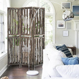 53" X 3" X 71" Weathered Brown, Wood, Wrightwood - Screen - Homeroots - Flyclothing LLC