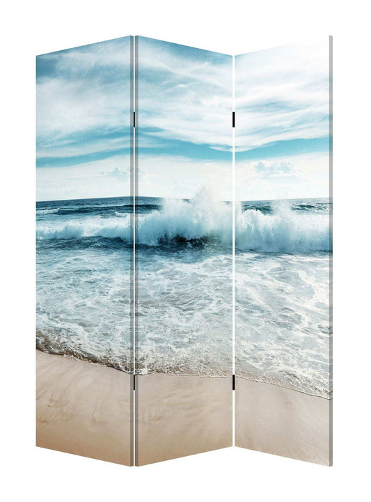 48 X 1 X 72 Multicolor Canvas Surf's Up - 3 Panel Screen - Homeroots - Flyclothing LLC