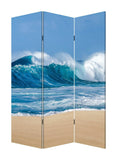 48 X 1 X 72 Multicolor Canvas Surf's Up - 3 Panel Screen - Homeroots - Flyclothing LLC