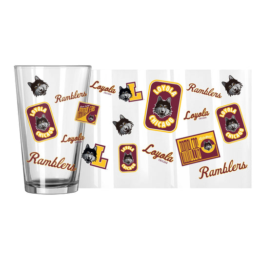Loyola Chicago 16oz Dreamweave Pint Glass - Logo Brands - Flyclothing LLC