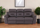 90" Brown Faux Leather Sofa - Homeroots - Flyclothing LLC