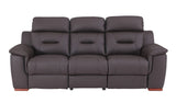 90" Brown Faux Leather Sofa - Homeroots - Flyclothing LLC