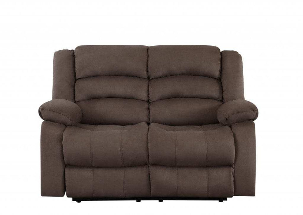 Two Piece Indoor Brown Microsuede Five Person Seating Set - Homeroots - Flyclothing LLC