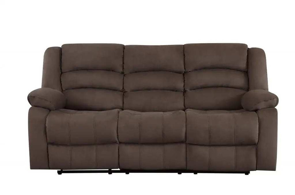 Two Piece Indoor Brown Microsuede Five Person Seating Set - Homeroots - Flyclothing LLC