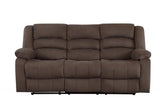 Two Piece Indoor Brown Microsuede Five Person Seating Set - Homeroots - Flyclothing LLC