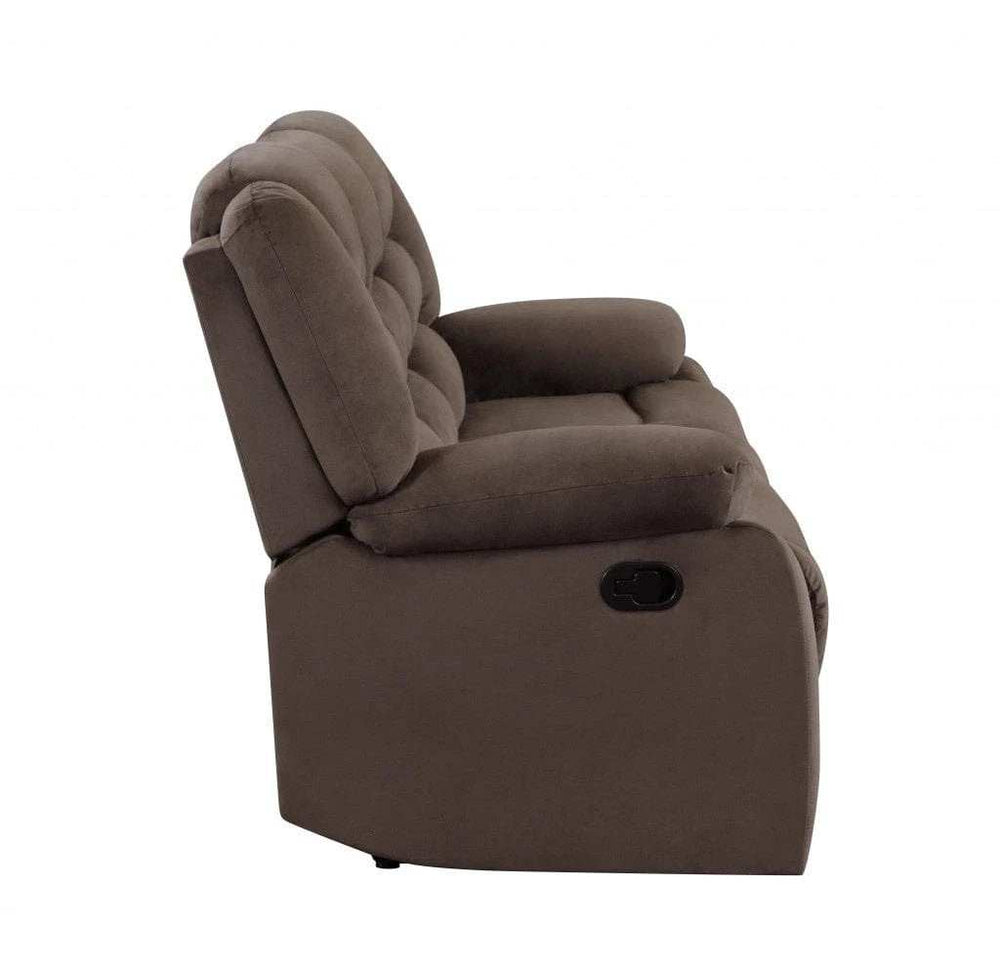 Two Piece Indoor Brown Microsuede Five Person Seating Set - Homeroots - Flyclothing LLC