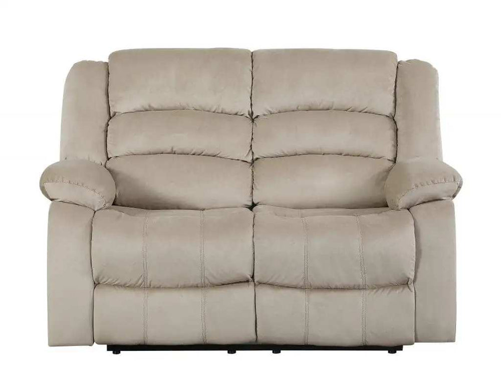 Two Piece Indoor Beige Microsuede Five Person Seating Set - Homeroots - Flyclothing LLC