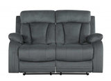 Two Piece Indoor Gray Microsuede Five Person Seating Set - Homeroots - Flyclothing LLC