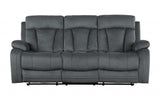 Two Piece Indoor Gray Microsuede Five Person Seating Set - Homeroots - Flyclothing LLC