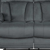 Two Piece Indoor Gray Microsuede Five Person Seating Set - Homeroots - Flyclothing LLC