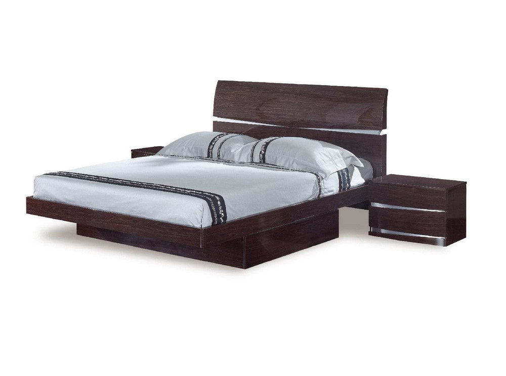 Solid Wood King Wood Brown Bed - Homeroots - Flyclothing LLC