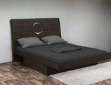 Gray King Bed Frame - Homeroots - Flyclothing LLC