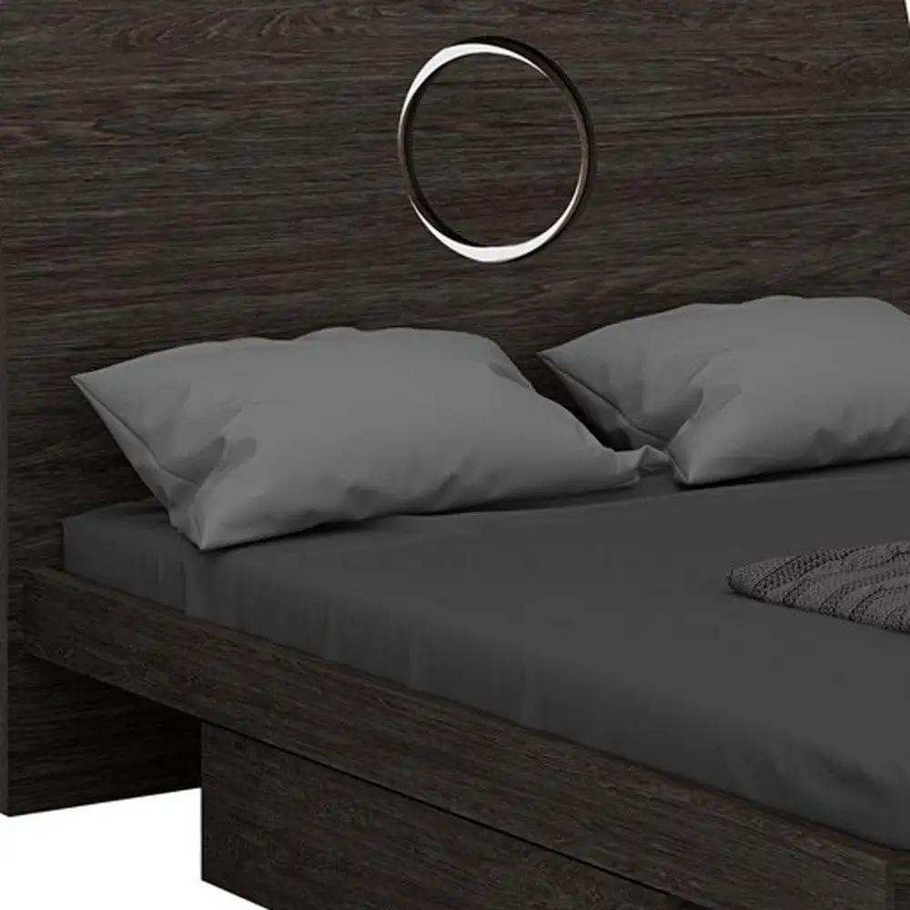 Gray King Bed Frame - Homeroots - Flyclothing LLC