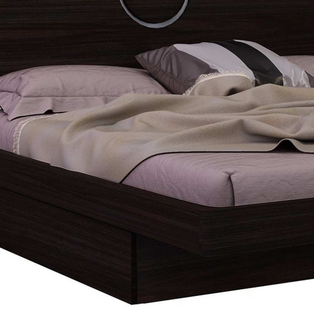 King Wood Brown Bed - Homeroots - Flyclothing LLC