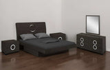 Four Piece Gray Solid Wood Bedroom Set With Mirror - Homeroots - Flyclothing LLC
