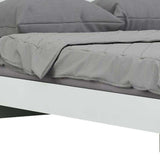 Solid Wood Queen White Bed - Homeroots - Flyclothing LLC