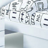 80'" X 60'" X 42.5'" Modern Queen White High Gloss Bed - Homeroots - Flyclothing LLC