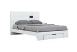 Four Piece White Solid Wood Bedroom Set With Mirror - Homeroots - Flyclothing LLC