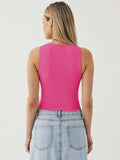 Round Neck Cropped Tank - Trendsi - Flyclothing LLC