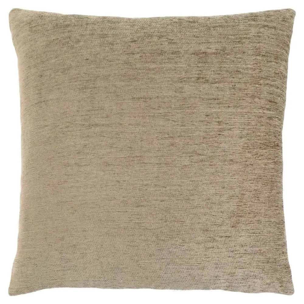 18" X 18" Tan Polyester Zippered Pillow - Homeroots - Flyclothing LLC
