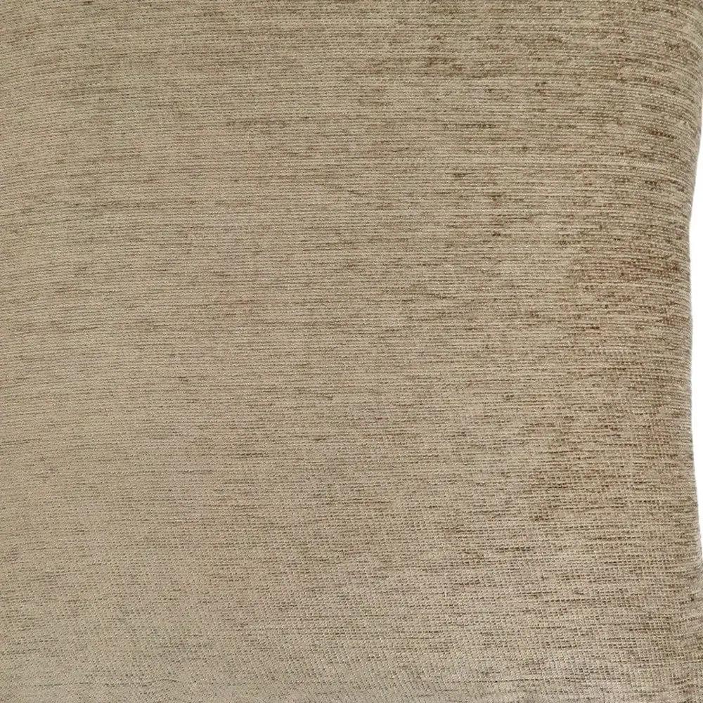 18" X 18" Tan Polyester Zippered Pillow - Homeroots - Flyclothing LLC